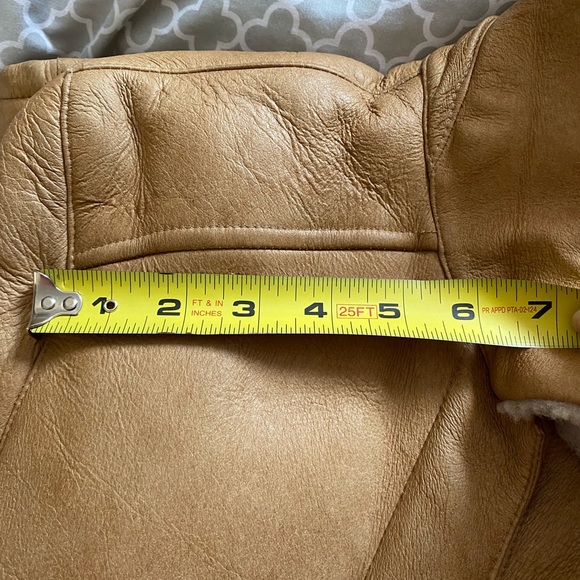 Privilego Tan Shearling Coat - Picture 16 of 16